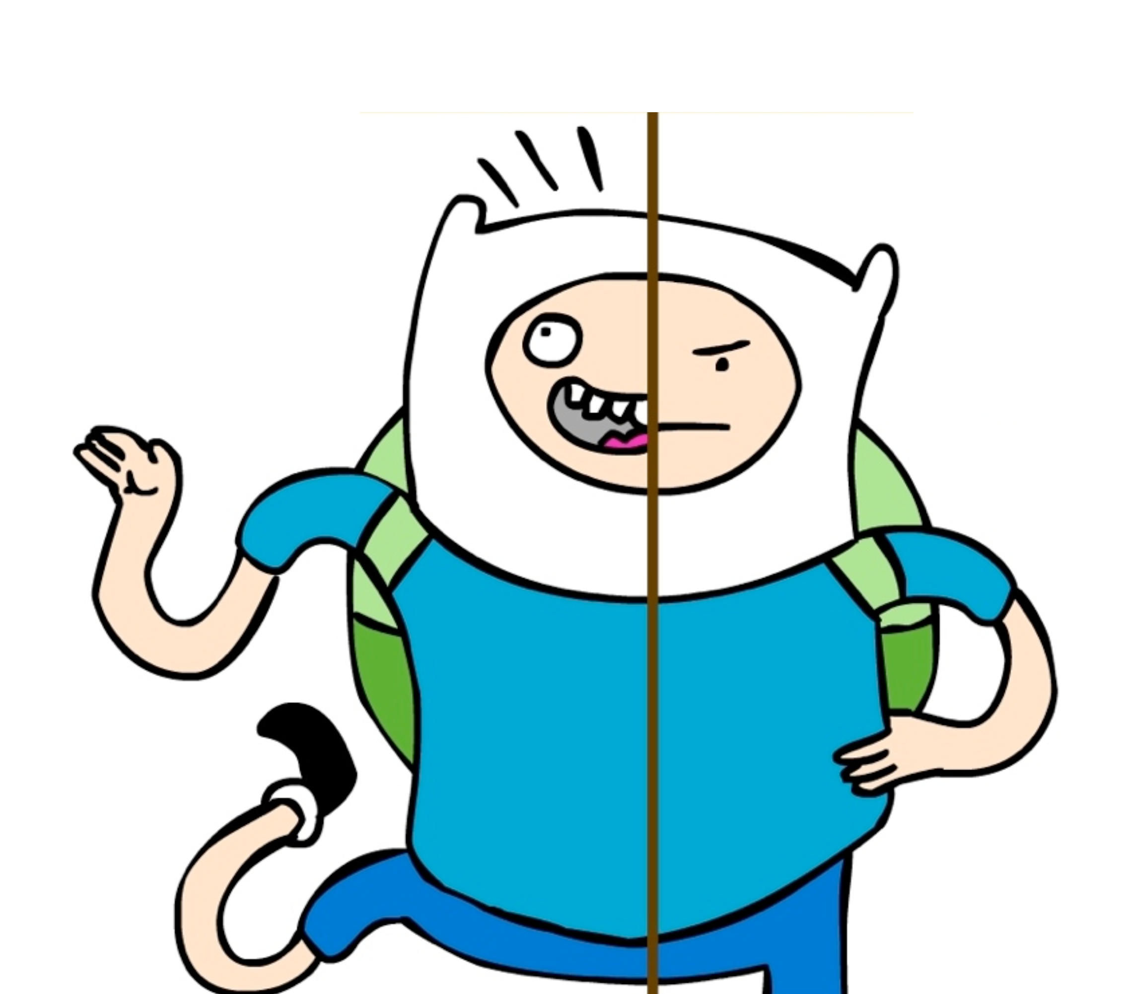 Finn fighting the Ice King